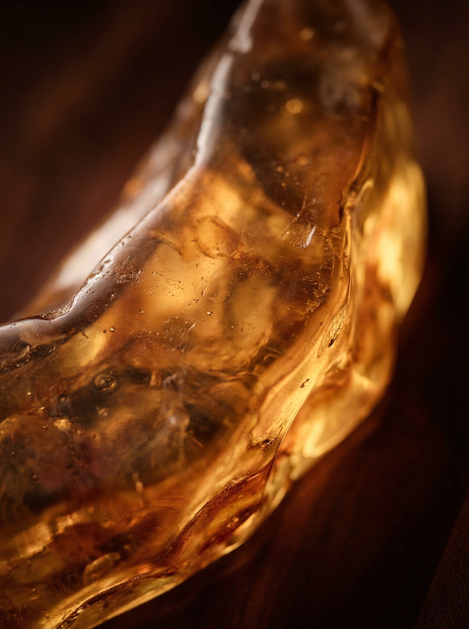 Handgegossenes Kunstharz – skulpturale Transluzenz