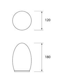 NEOZ kabellose Leuchten Modell Masse EGG NEOZ kabellose Leuchten Modell Masse EGG