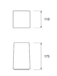 NEOZ kabellose Leuchten Modell Masse Ice Square 100 NEOZ kabellose Leuchten Modell Masse Ice Square 100