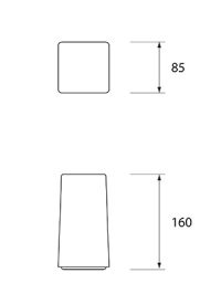 NEOZ kabellose Leuchten Modell Masse Ice Square 85 NEOZ kabellose Leuchten Modell Masse Ice Square 85